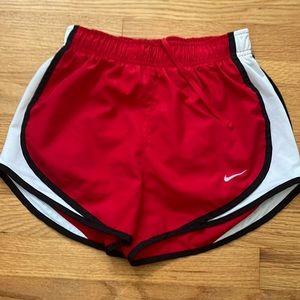 Red Nike shorts size XS